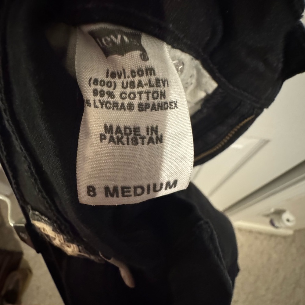 Levi's Dark Black Jeans